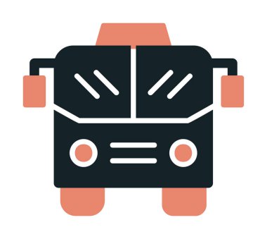 bus simgesi, vektör illüstrasyonu