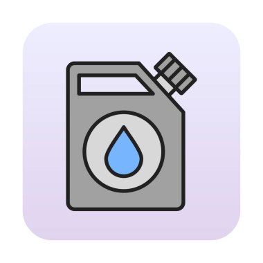  Yakıt Çubuğu simgesi, vektör illüstrasyonu   