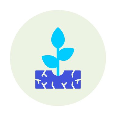 filizlenme simgesi, vektör illüstrasyonu  