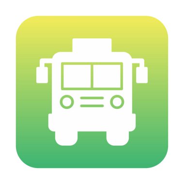 bus simgesi, vektör illüstrasyonu