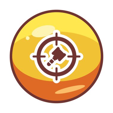 hedef simge, vektör illüstrasyonu basit tasarım