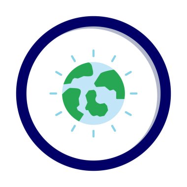 Earth Day icon vector illustration