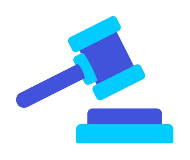 Adalet hukuku simgesi vektör illüstrasyonu