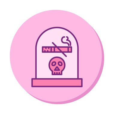 duman simgesi, düz ikon vektör illüstrasyon tasarımı