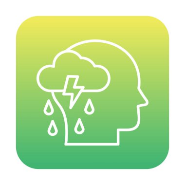 Depresyon konsepti vektör illüstrasyonu