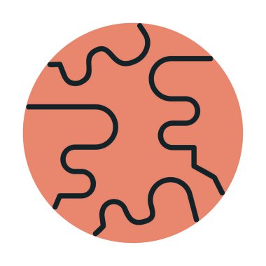 earth icon, vector illustration simple design