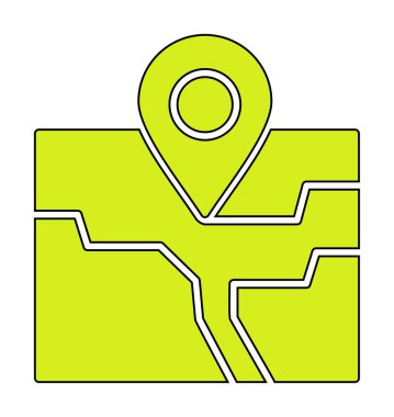 pin konum simgesi dış hat biçimi