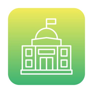 Elçilik oluşturma vektör çizgisi simgesi, 