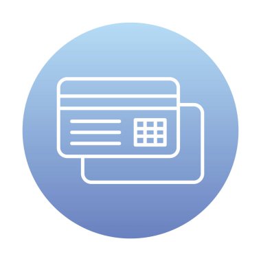 Basit bir web kredi kartı simgesi tasarımı