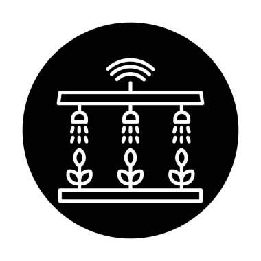 Akıllı Çiftlik. Web simgesi basit illüstrasyon 