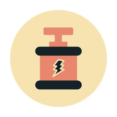  düz patlama simgesi, vektör illüstrasyonu