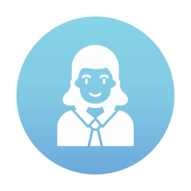 Psikiyatrist simgesi vektör illüstrasyonu