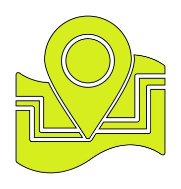 harita işareti simgesi. vektör çizim 