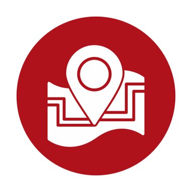 harita işareti simgesi. vektör çizim 