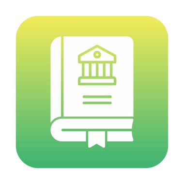 Tarih kitabı simgesinin vektör illüstrasyonu