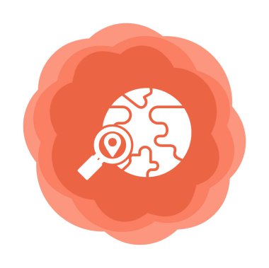 Büyütücü cam çizgi simgesi, arama konsepti