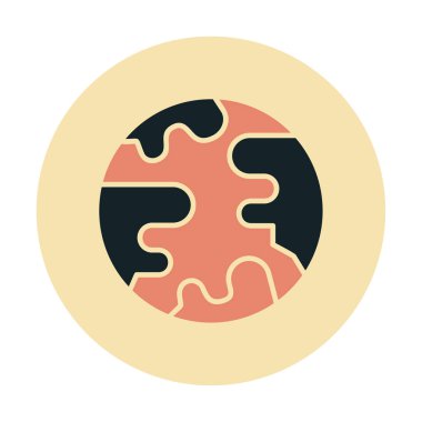 earth icon, vector illustration simple design