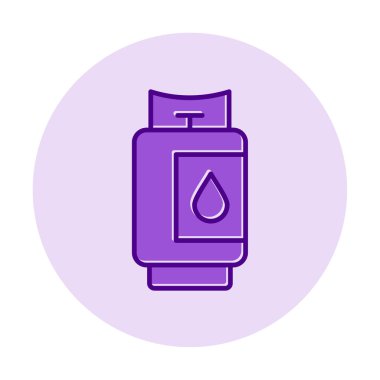 Gaz Silindiri Simgesi vektör illüstrasyon tasarımı