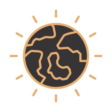 Dünya Günü ikon vektör illüstrasyonu