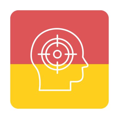 hedef simge, vektör illüstrasyonu basit tasarım