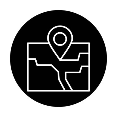 pin konum simgesi dış hat biçimi