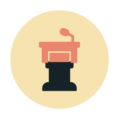 Podyum simgesinin vektör illüstrasyonu 