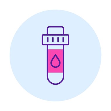 Kan Test Ağı simgesi, vektör illüstrasyonu