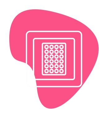 Nikotin Yaması ikon vektör illüstrasyon tasarımı