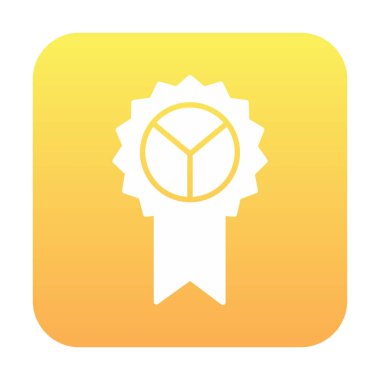 Rozet. Web simgesi basit illüstrasyon              