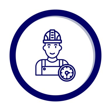 Çalışma Zamanı web simgesi vektör illüstrasyonu