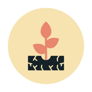 filizlenme simgesi, vektör illüstrasyonu  