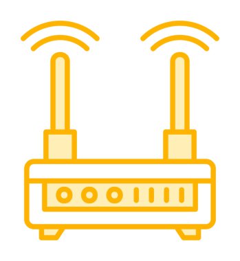  Wi-fi yönlendirici vektör illüstrasyonu