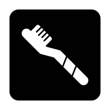 Diş fırçası simgesi element vektör illüstrasyonu