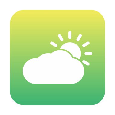 Hava durumu simgesi, vektör illüstrasyonu 