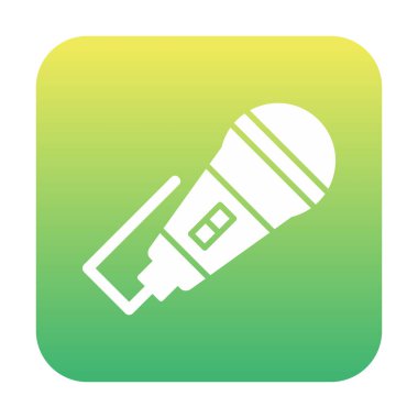 mikrofon web simge vektör çizim 