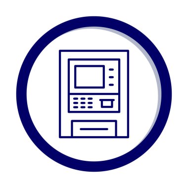 atm simge vektör illüstrasyonu 