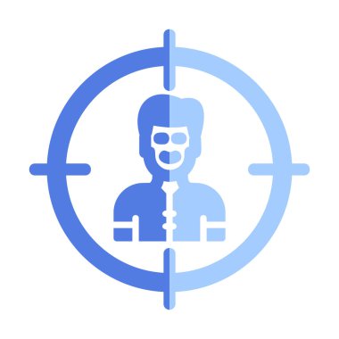 hedef simge, vektör illüstrasyonu basit tasarım