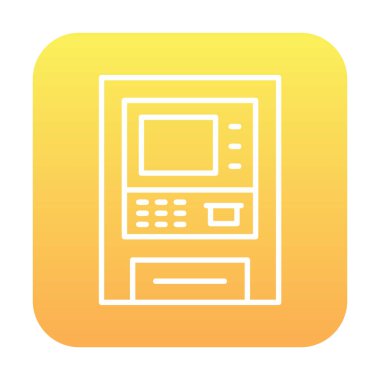 atm simge vektör illüstrasyonu 