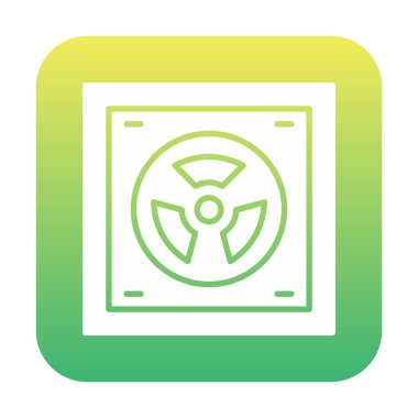 Radyoaktif simge, vektör illüstrasyonu