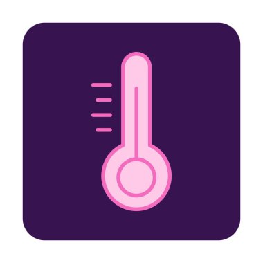 Modern termometre simgesinin vektör çizimi 