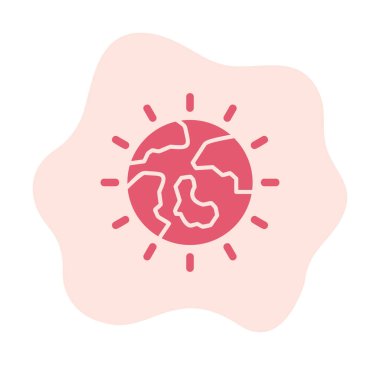 Dünya Günü ikon vektör illüstrasyonu