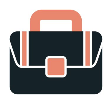 Çanta. Web simgesi basit illüstrasyon