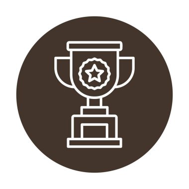 kupa simgesi, vektör çizimi