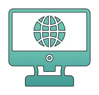 Internet bağlantısı simgesini vektör çizim