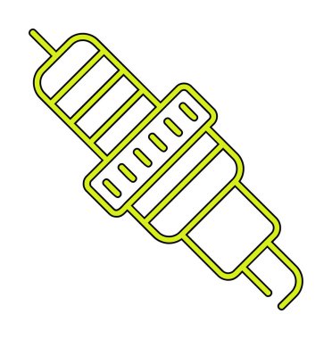 Buji simgesinin vektör illüstrasyonu
