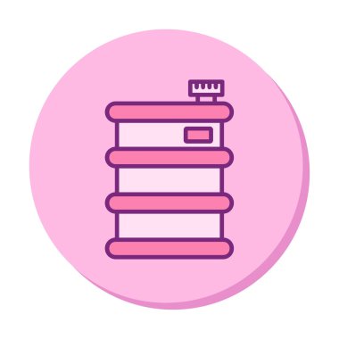 Fıçı ikonu. Vektör İllüstrasyonu