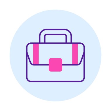 Çanta. Web simgesi basit illüstrasyon