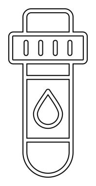Kan Test Ağı simgesi, vektör illüstrasyonu