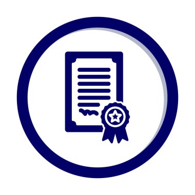 Grafik sertifika vektör illüstrasyonu 