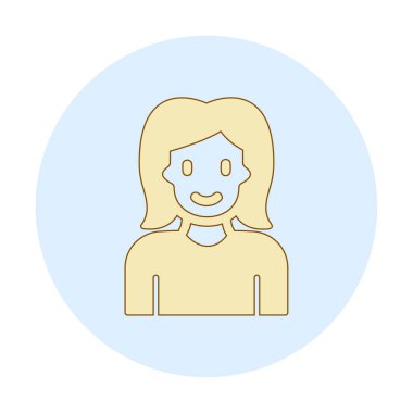 avatar kadın karakter simgesi